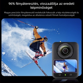 DJI Osmo 360 AR anti-reflexiós védőfilm, méret 52×39 mm, 96%-os fényáteresztés