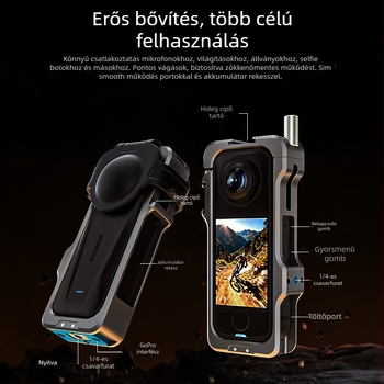Hepail alumíniumötvözetből készült védőkeret Insta360 X4 Air-hez – bővítő keret