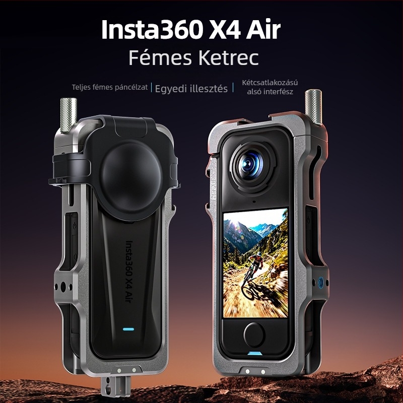 Hepail alumíniumötvözetből készült védőkeret Insta360 X4 Air-hez – bővítő keret