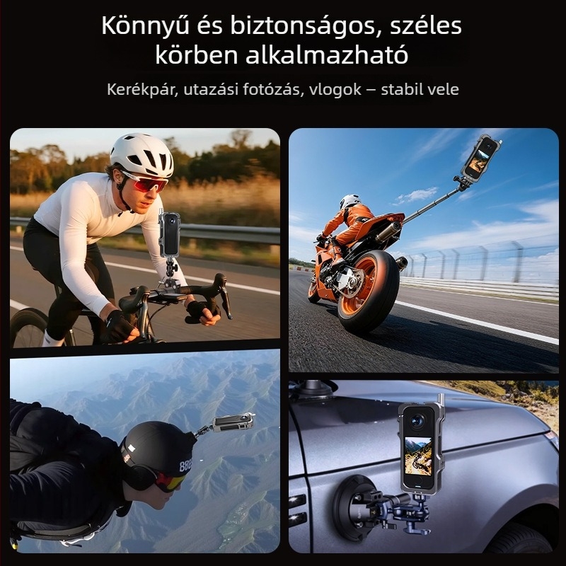 Hepail alumíniumötvözetből készült védőkeret Insta360 X4 Air-hez – bővítő keret