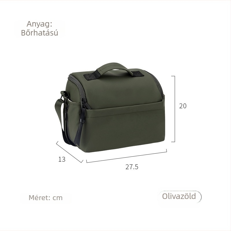 Fényképezőgép táska, PU anyagú; vízálló; ultra könnyű; antibakteriális; crossbody stílus