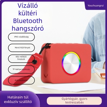 Bluetooth hangszóró IPX5 vízálló, Bluetooth 5.3, legfeljebb 10W kimenet, 6 órás lejátszás, USB-C töltés