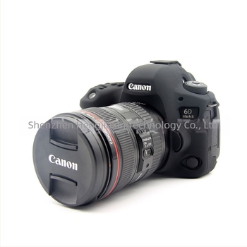 Szilikon tok Canon EOS 6D Mark II DSLR-hez, ütésálló és kopásálló védelem, OEM gyártás