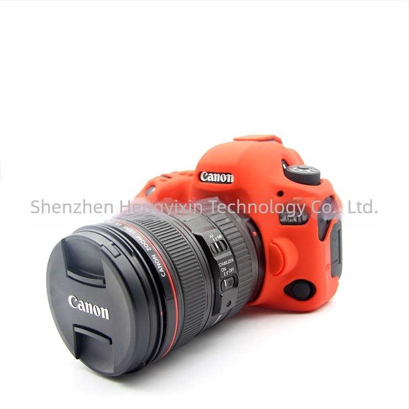 Szilikon tok Canon EOS 6D Mark II DSLR-hez, ütésálló és kopásálló védelem, OEM gyártás