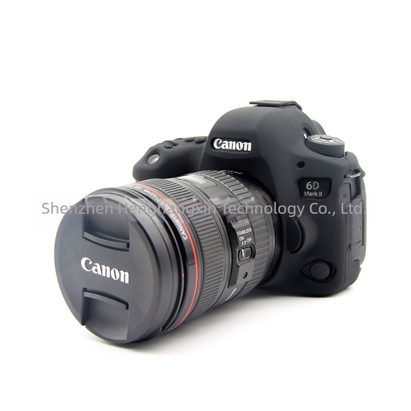Szilikon tok Canon EOS 6D Mark II DSLR-hez, ütésálló és kopásálló védelem, OEM gyártás
