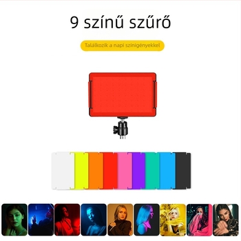 Hordozható fotózási lámpa 70D, LED 10W, 5600K, állítható fényerő