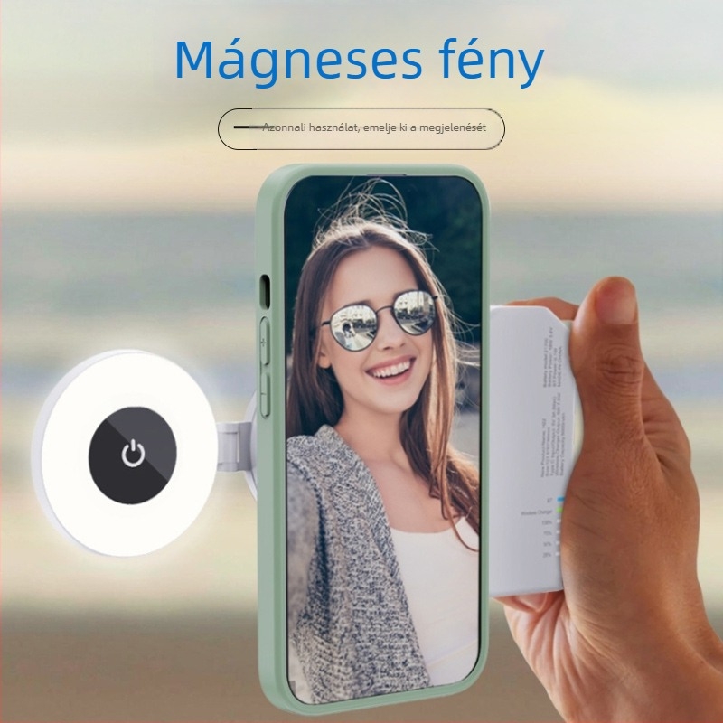 Összecsukható mágneses fény a telefonhoz – H22A modell, kevesebb mint 10W, 5V, kompatibilis az iPhone 12/13/14-gyel