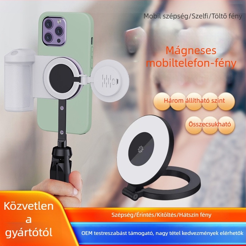 Összecsukható mágneses fény a telefonhoz – H22A modell, kevesebb mint 10W, 5V, kompatibilis az iPhone 12/13/14-gyel