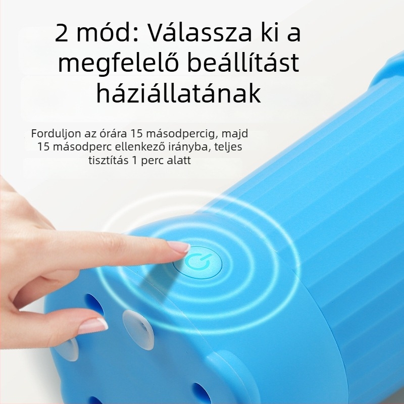 Automata mancs tisztító pohár kutyáknak és macskáknak – Műanyag, teljesen automata tisztítóeszköz, nettó súly 350 g