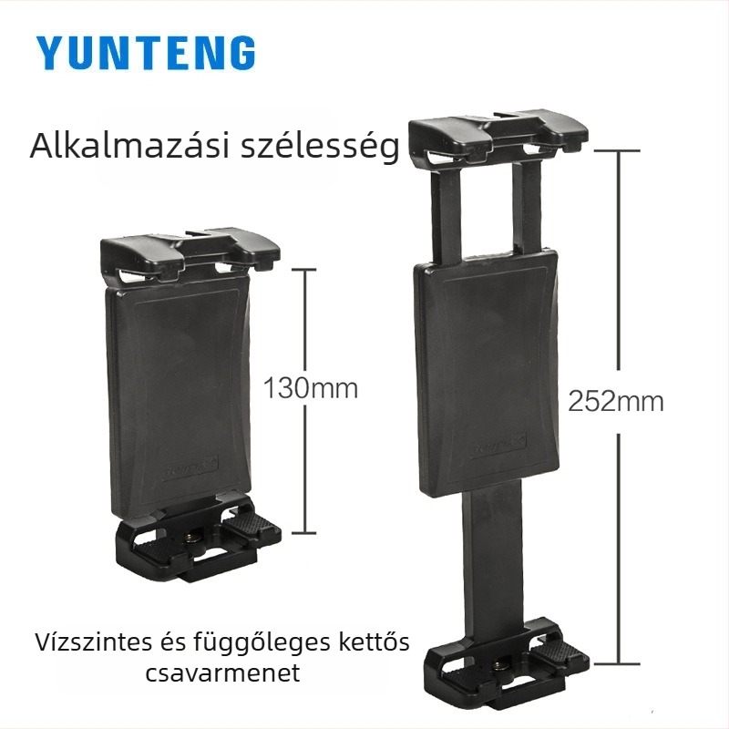 Yun Teng 320 Tabletállvány iPad-hoz – 2-in-1 klipsz