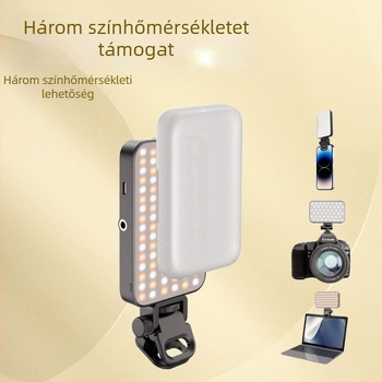 ST120 LED töltőfény asztali használatra — 3 színhőmérséklet, 10 W alatt, 5V1A, élő közvetítéshez, videóhoz és fotózáshoz