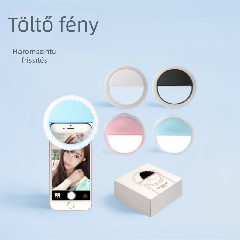 LED kitöltő fény streamelekhez és szelfikhez, 3W, 5V DC, Shenzhen, kényelmes