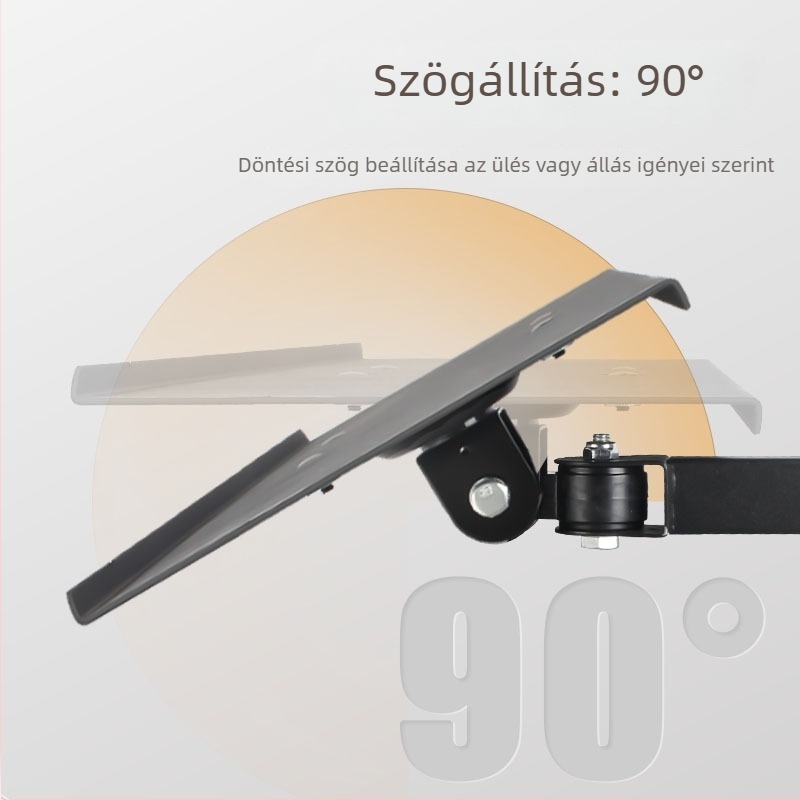 Forgatható falra szerelt billentyűzet- és monitorszállító | Alumíniumötvözet | Modell: Hx02+ hosszú tálca | Kompatibilis: Hx02 paletta | Tömeg: 4000 g