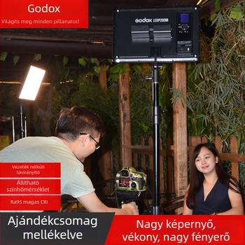 Shenniu P260C LED töltőfény DSLR-hez – állítható színhőmérséklet, lágy fény portrékhoz, éjszakai felvételekhez és ételfotózáshoz