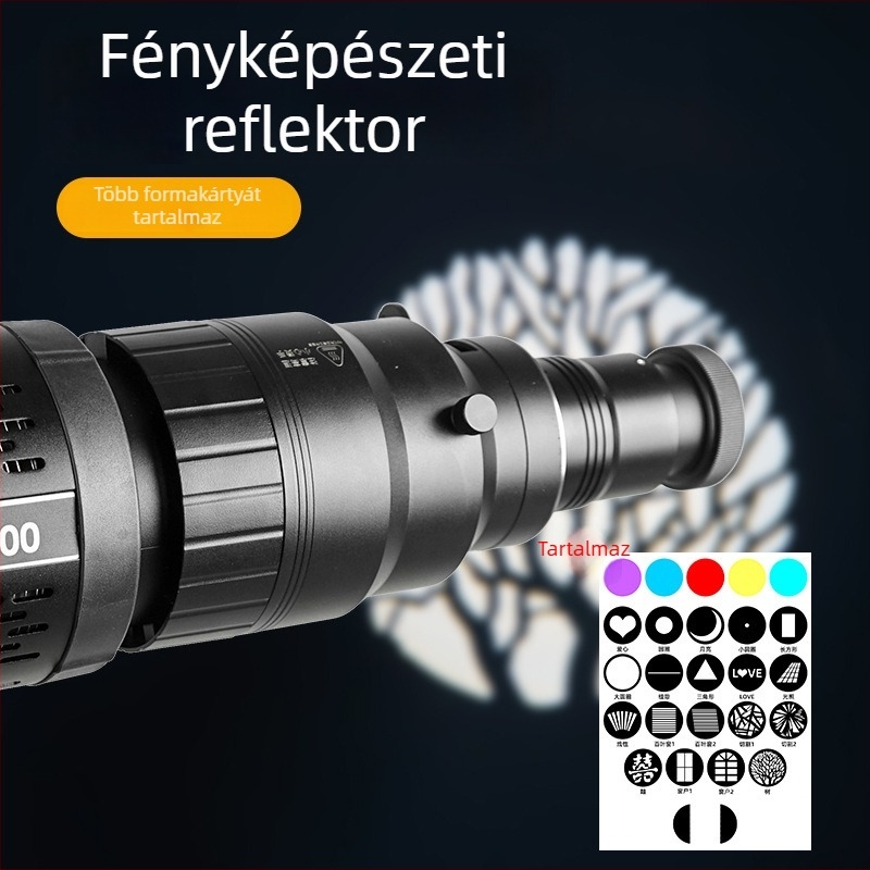Spotlight professzionális fotózáshoz – Spotlight modell, általános használat, állítható fényerő, külső tápegység nélkül