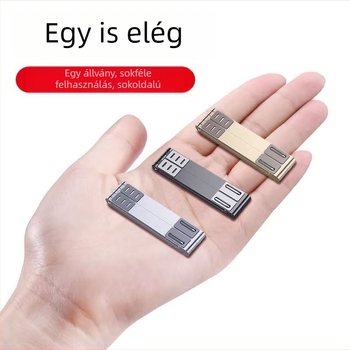 Laptops hűtőállvány alumínium ötvözetből, állítható magasságú, hordozható, 3-in-1 összecsukható, számítógépekhez