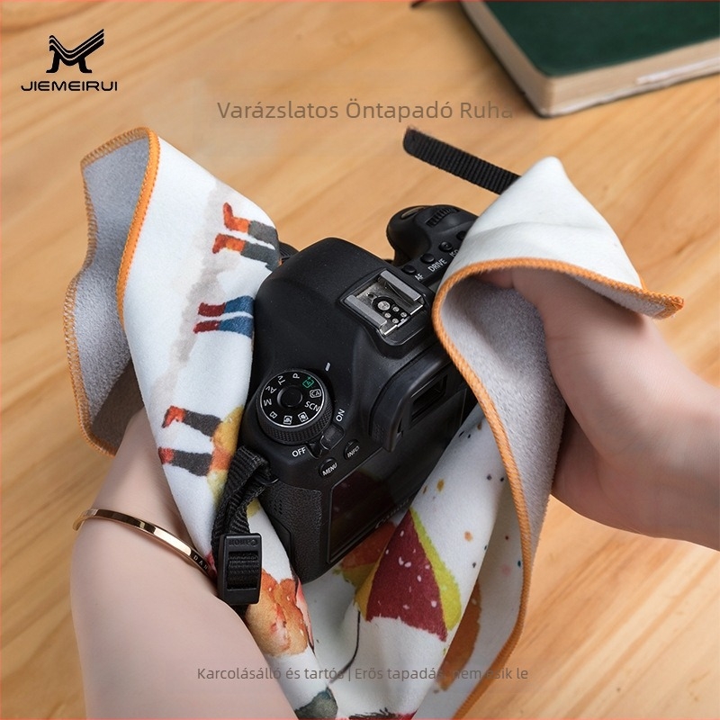 Geleme SLR fényképezőgép táska dip cloth béléssel, cartoon mintával, kézitáska stílusban