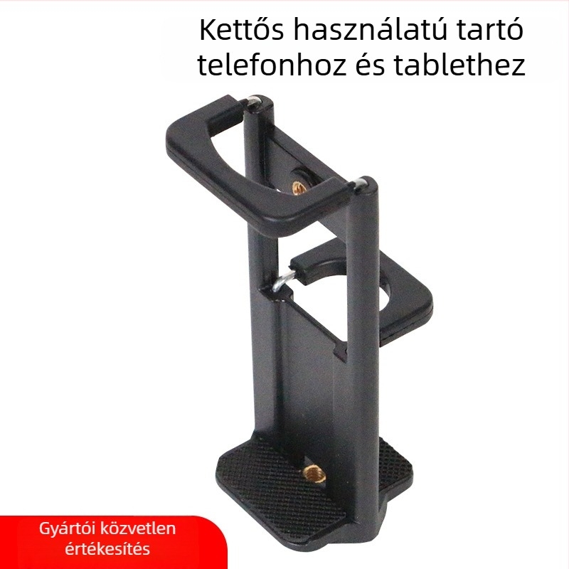 Delong tablet clip – tabletához és okostelefonhoz használható tartó, modell DL210319, kompatibilis iPad és iPhone modellekkel, tömeg 0,07 kg