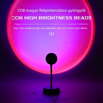 Bluetoothos atmoszférikus vetítő lámpa, alkalmazással vezérelhető, távirányító, fényerő-szabályozás, USB-ellátás 5V