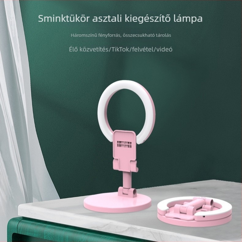 Infield E3 6 hüvelykes LED töltőfény mobil élő közvetítéshez, zsebméretű USB-s selfie lámpa, lágy fény