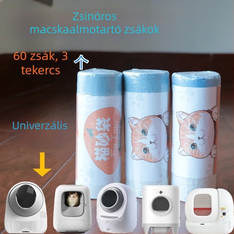 Macskaalmotálca hulladéktasak, EVA anyag, mellény-stílus, normál vastagság