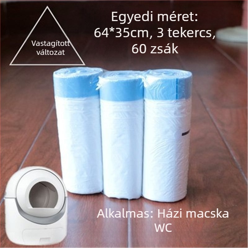 Macskaalmotálca hulladéktasak, EVA anyag, mellény-stílus, normál vastagság