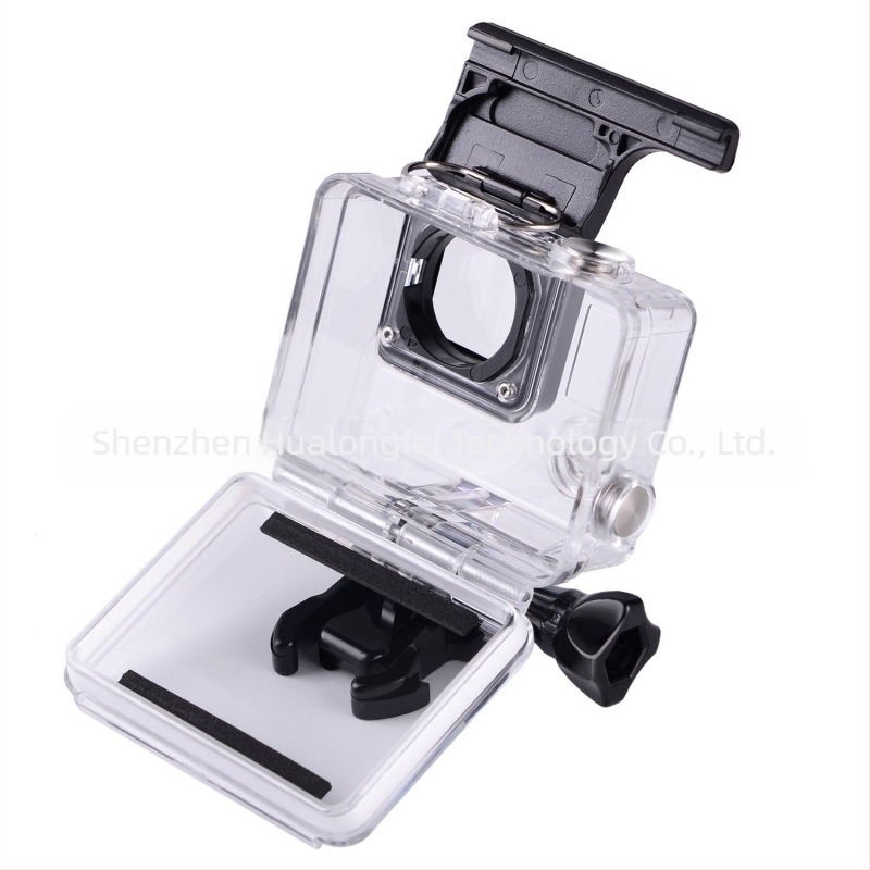 GoPro Hero 3+/4 vízálló védőtok, PC anyagból, kristálytiszta