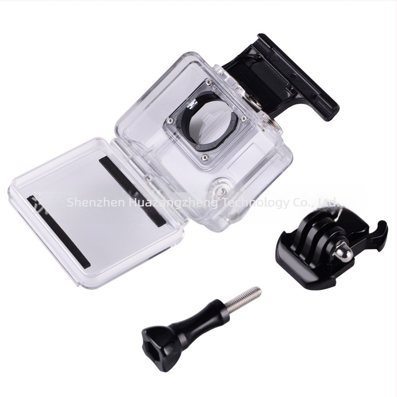 GoPro Hero 3+/4 vízálló védőtok, PC anyagból, kristálytiszta