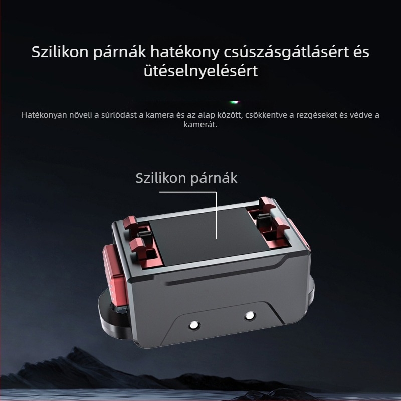 KC-01 Mágneses gyorskioldó alap insta360 Ace/AcePro számára 1/4 hüvelykes GoPro adapterrel — alumíniumötvözet, szilikon, ABS