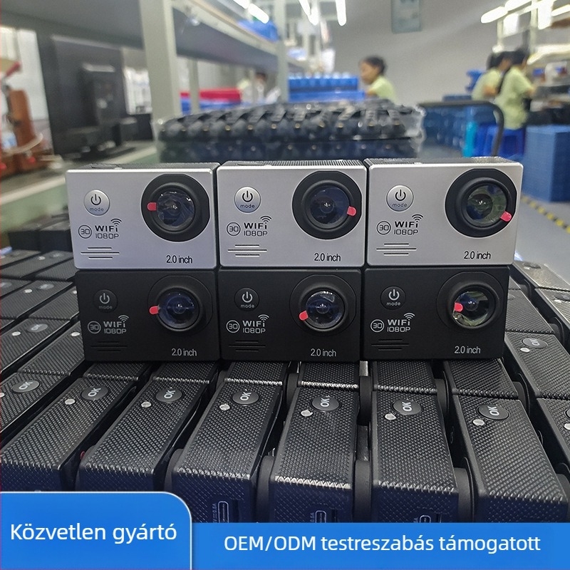 F502 HD akciókamera, 2,0 colos LCD-kijelző, 16 MP, ABS ház, 90 perc üzemidő