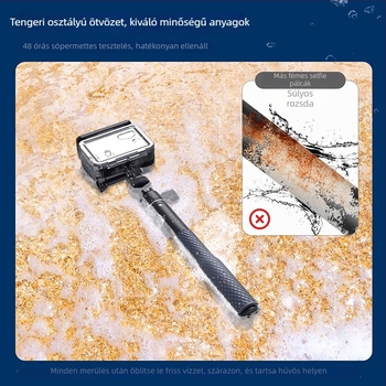 TELESIN Alumínium ötvözetű vízálló ball-head Selfie Stick GoPro hosszabbító rúddal, univerzális sportkamerák és okostelefonokhoz, modell WSS-001