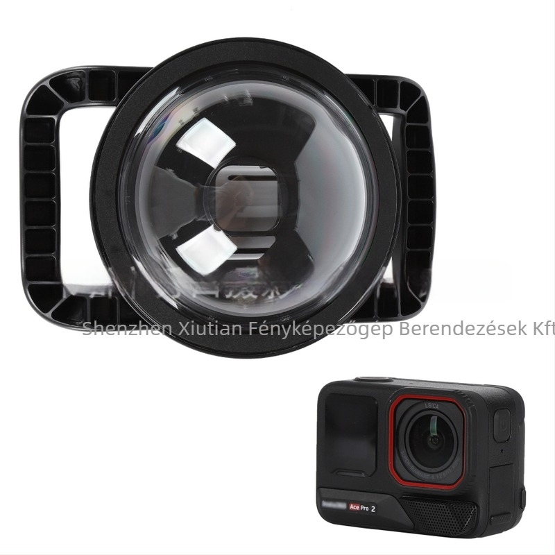 Shadowstone Insta360 Ace Pro 2. generációs zászlóshajó akciókamera motorkerékpárok és kültéri síeléshez (Anyag: ABS akril; Modell: 360 Ace Pro 2; Utólagos szolgáltatás: Nemzeti garancia; Készlet: raktáron)