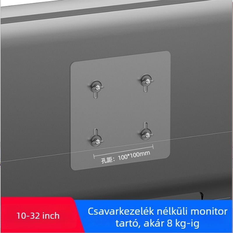 Monitor hátlap matricája, műanyag, asztali, Shell Stone