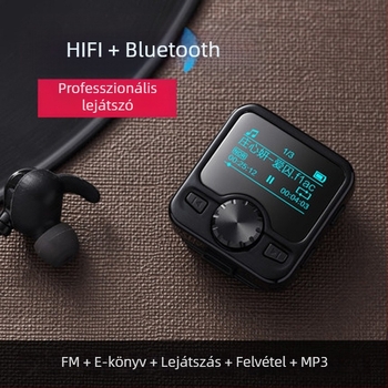 JNN M9 FM adó és Bluetooth zenei lejátszó HIFI hangzással, OLED kijelző, USB 2.0, MP3/WMA/WAV felvételek, 30 m felvételi távolság, memóriakártya nélkül