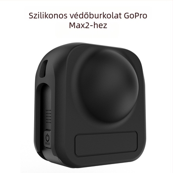 GoPro Max2 szilikon védőtok – védőburkolat, szilikon; Kompatibilis a GoPro Max2-vel; Ütésállóság, Esés elleni védelem; Tömeg 50 g