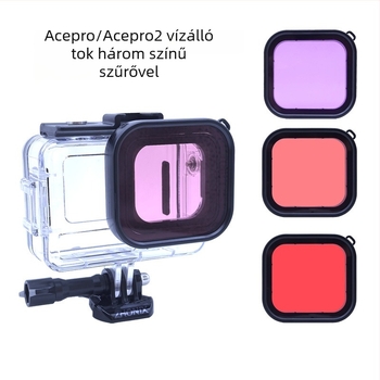 Acepro2Insta360 vízálló védőtok | Anyag: PC + 316 rozsdamentes acél; Gyártás: injekciós öntés; Kompatibilis az Acepro waterproof shell-lel; 2023-ban piacra dobva