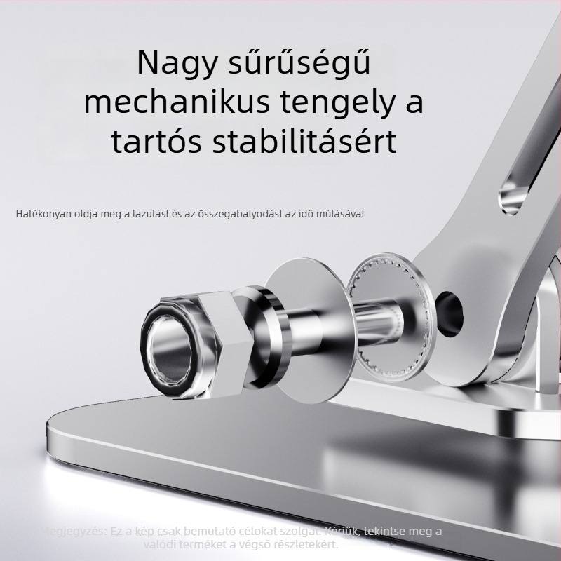 Ötvözet acélból készült laptop állvány forgó, összecsukható, állítható magasságú – Modell J-62, 1,48 kg