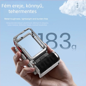 DJI Action6-hoz utcai fotózási készlet – teljesen fémből készült konstrukció, alumínium ötvözet, kompatibil Osmo Action6, hordozható, elvesztés elleni védelem, ütközés elleni védelem