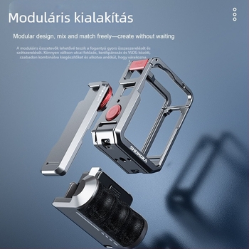 DJI Action6-hoz utcai fotózási készlet – teljesen fémből készült konstrukció, alumínium ötvözet, kompatibil Osmo Action6, hordozható, elvesztés elleni védelem, ütközés elleni védelem