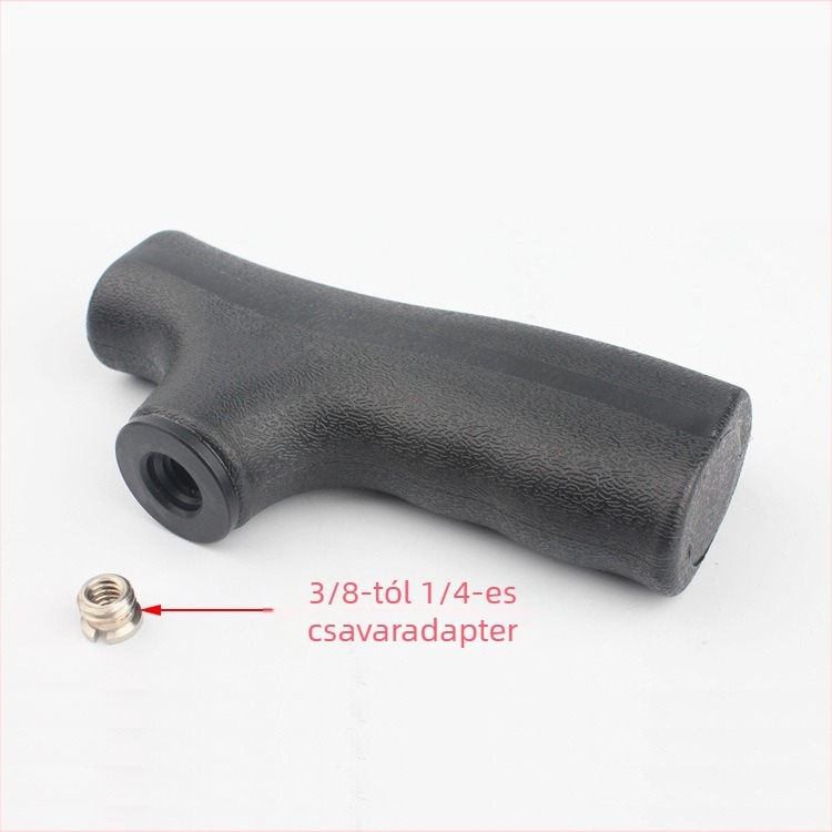 Kamera monopod fej – műanyag + alumínium ötvözet; kompatibilis állvány/monopod; maximális teher 2 kg; Modell: bot‑kezfej – általános stílus