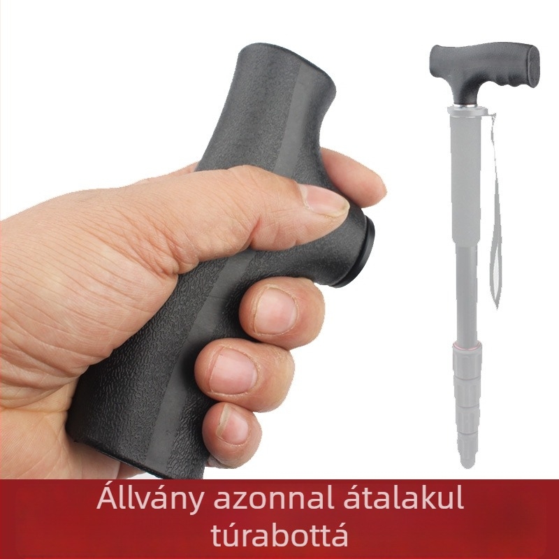 Kamera monopod fej – műanyag + alumínium ötvözet; kompatibilis állvány/monopod; maximális teher 2 kg; Modell: bot‑kezfej – általános stílus