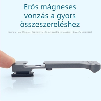 DJI Action 6 utcai fotózásra szánt fogantyú készlet adapterrel a kamera ketrecéhez, alumínium ötvözet, 135.8 g