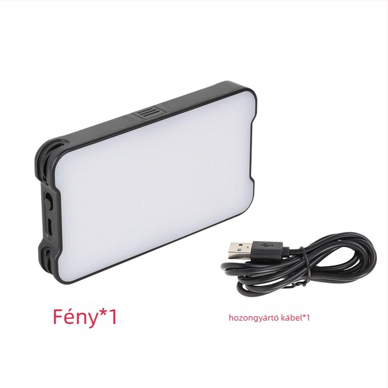 LP160 Mini töltőfény – beépített akkumulátor, 8W, 3V–4.2V, testreszabható, fényképezés PC/DSLR/telefon