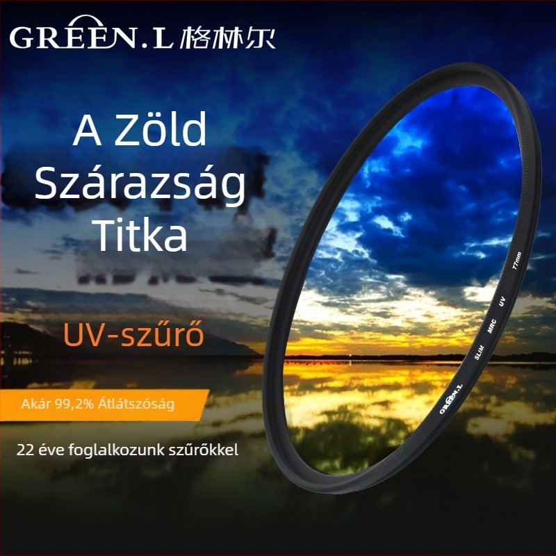 DSLR UV-szűrő a GREE N.L-től – többszörös bevonat, OEM feldolgozás, kompatibilis DSLR-kamerával