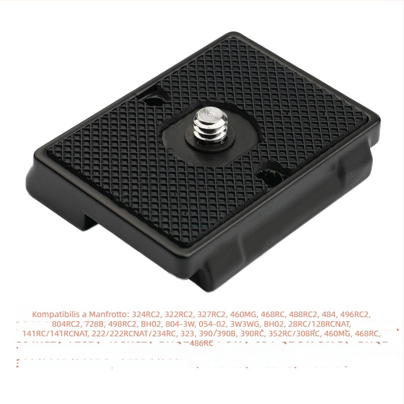 FONFON 200PL alumínium ötvözet gyorskioldó lemez, 1/4"-20 menet, maximális teher 6–10 kg