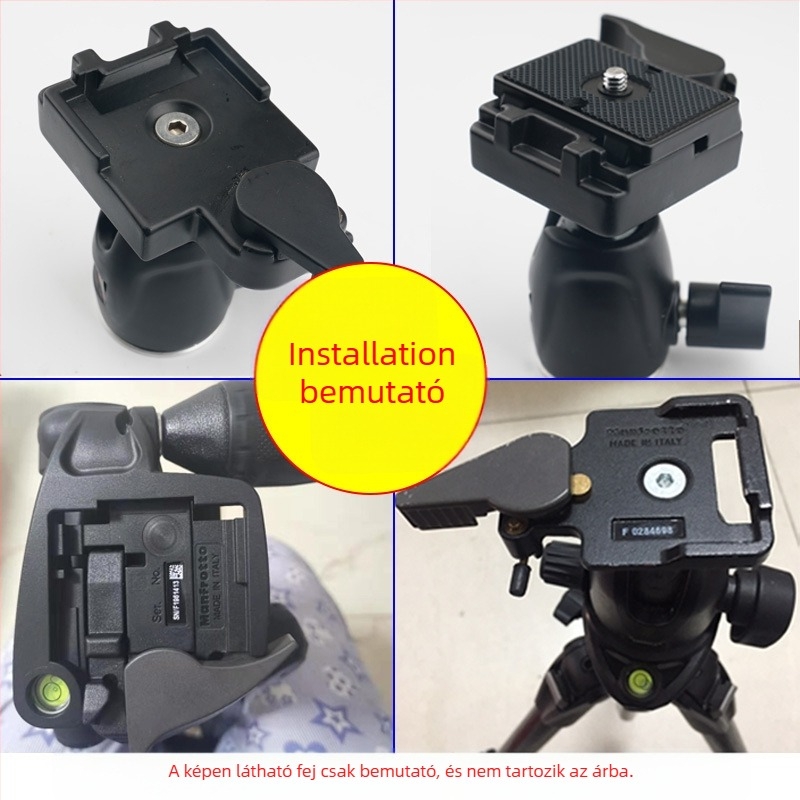FONFON 200PL alumínium ötvözet gyorskioldó lemez, 1/4"-20 menet, maximális teher 6–10 kg