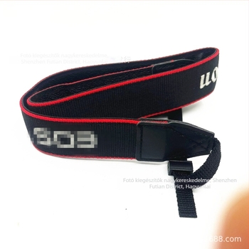 Nylon anyagú DSLR fényképezőgép heveder, modell 600D, maximális teherbírás 15, 2 csattal, állítható hossz