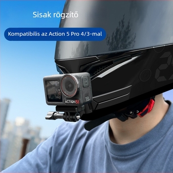 Sisak alatti tartó sportkamerákhoz – kompatibilis DJI Action 5 Pro/4 és GoPro kamerákkal