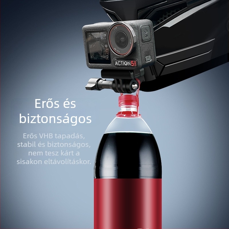 Sisak alatti tartó sportkamerákhoz – kompatibilis DJI Action 5 Pro/4 és GoPro kamerákkal