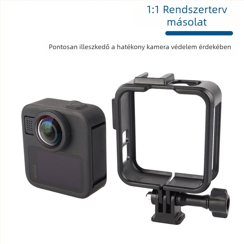 GoPro Max2 Műanyag Kiterjesztő Keret Védő Burkolattal és Hideg Cipővel — 34 g, Tartalmaz Keret és Csavar Alap